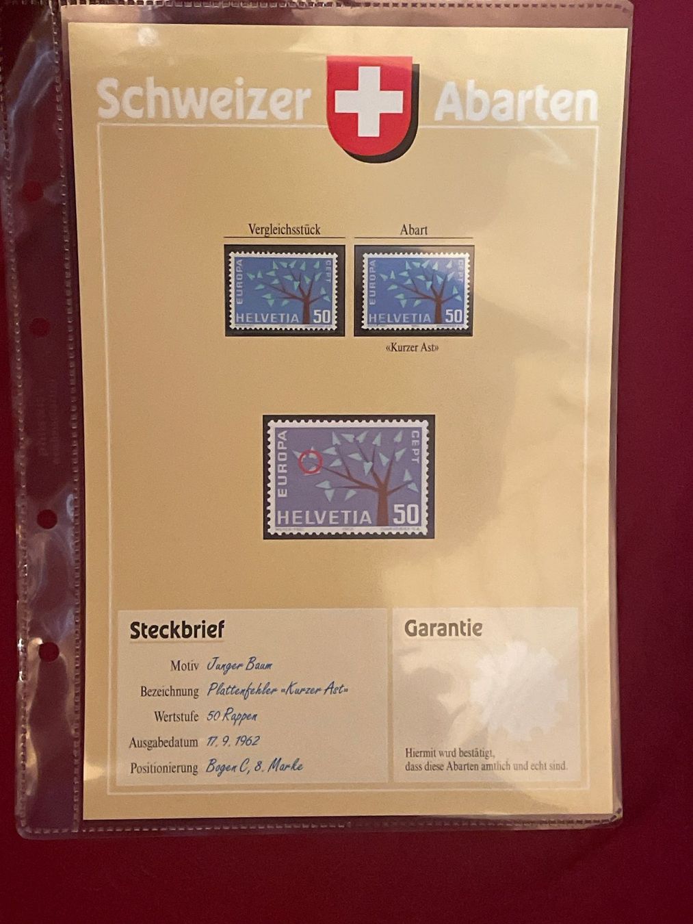 Tutti i francobolli: Schweizer Briefmarken Abarten Sammlung 36 Bätter – Usato da Schüpfen venduto da Schuepfen45 2