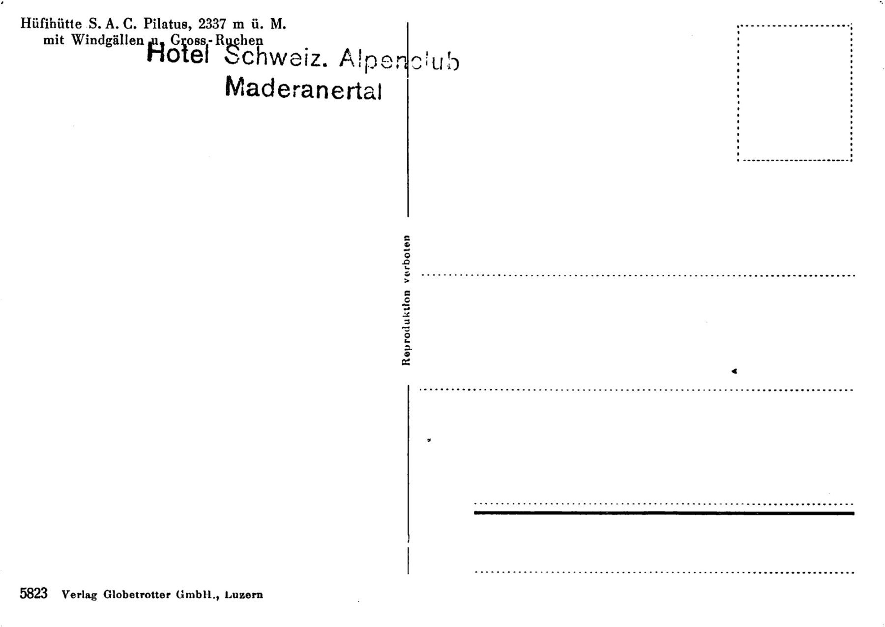 Ansichtskarten: Silenen, Hüfihütte, Windgällen – Gebraucht aus Ottikon b.Kemptth. von Neptun1974 1