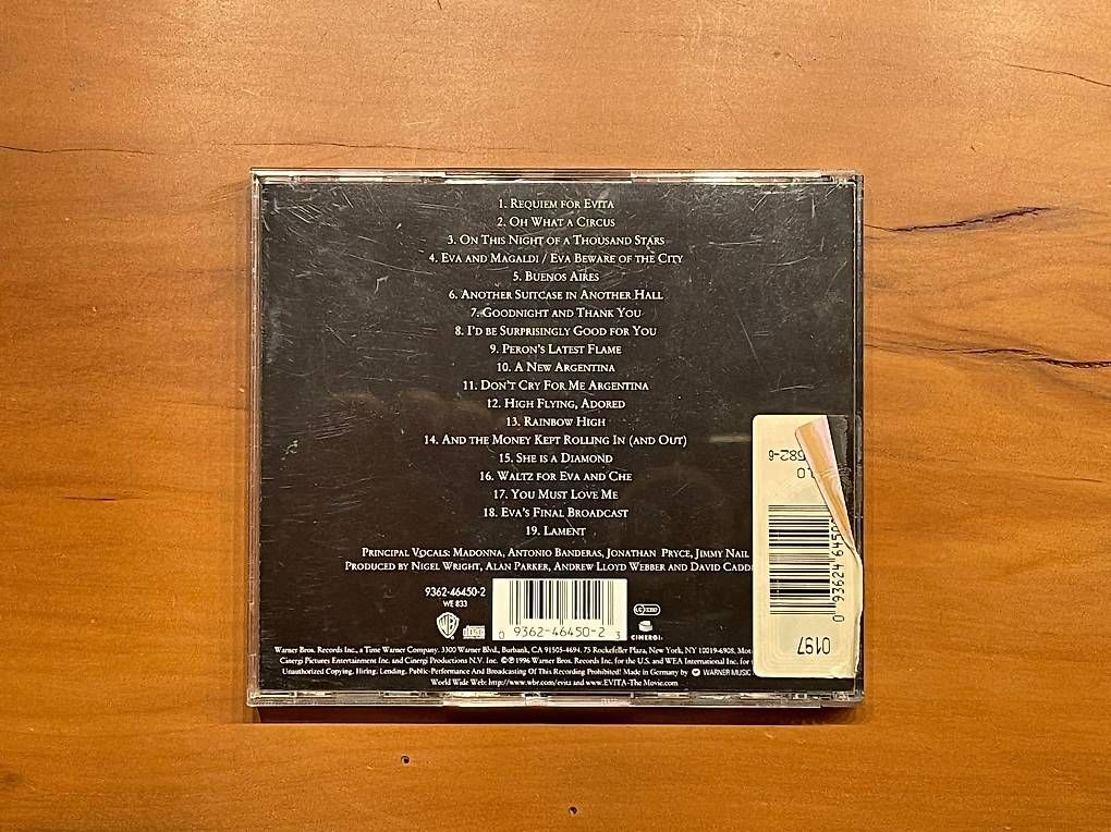 CD: Evita Soundtrack CD – Usato da Volketswil venduto da doughboy 2