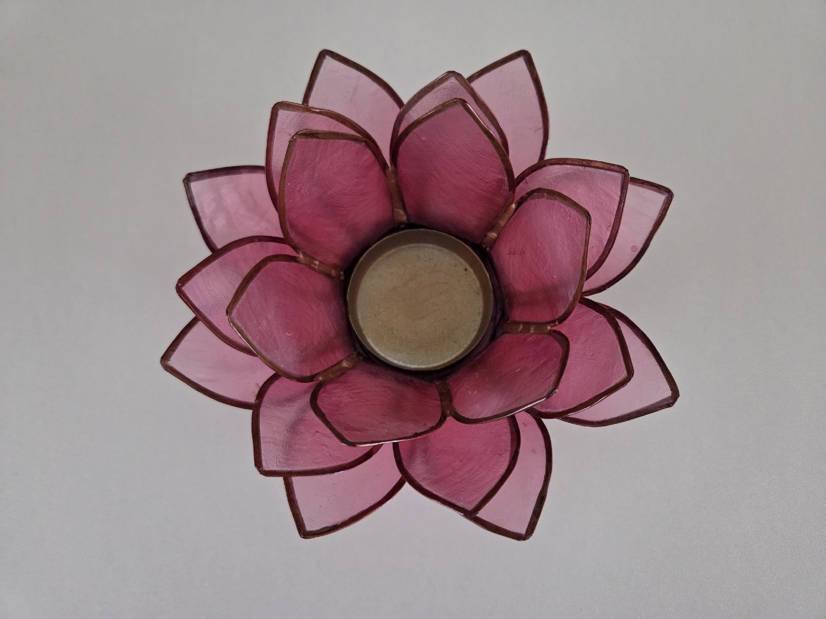 Portacandele: Teelichthalter - Pink Lotus – Usato da Burgdorf venduto da Talora 1