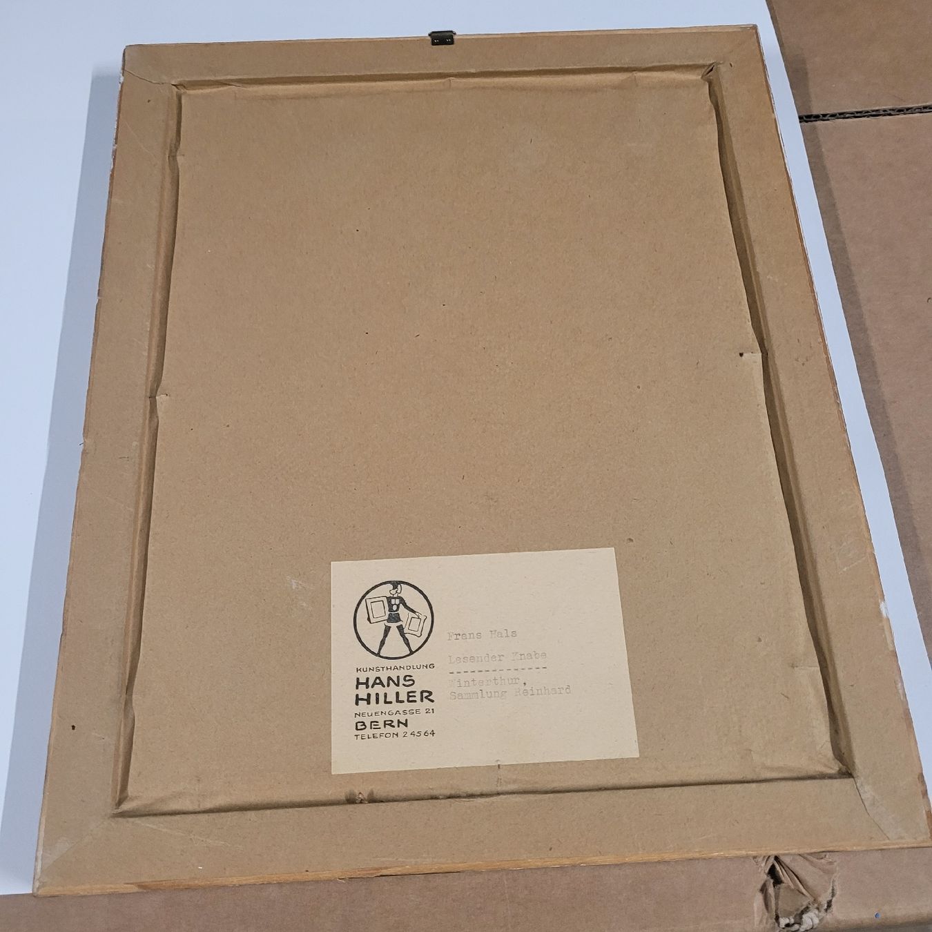 Dipinti: altes Bild Gemälde lesender Knabe – Usato da Reichenburg venduto da AK307 4