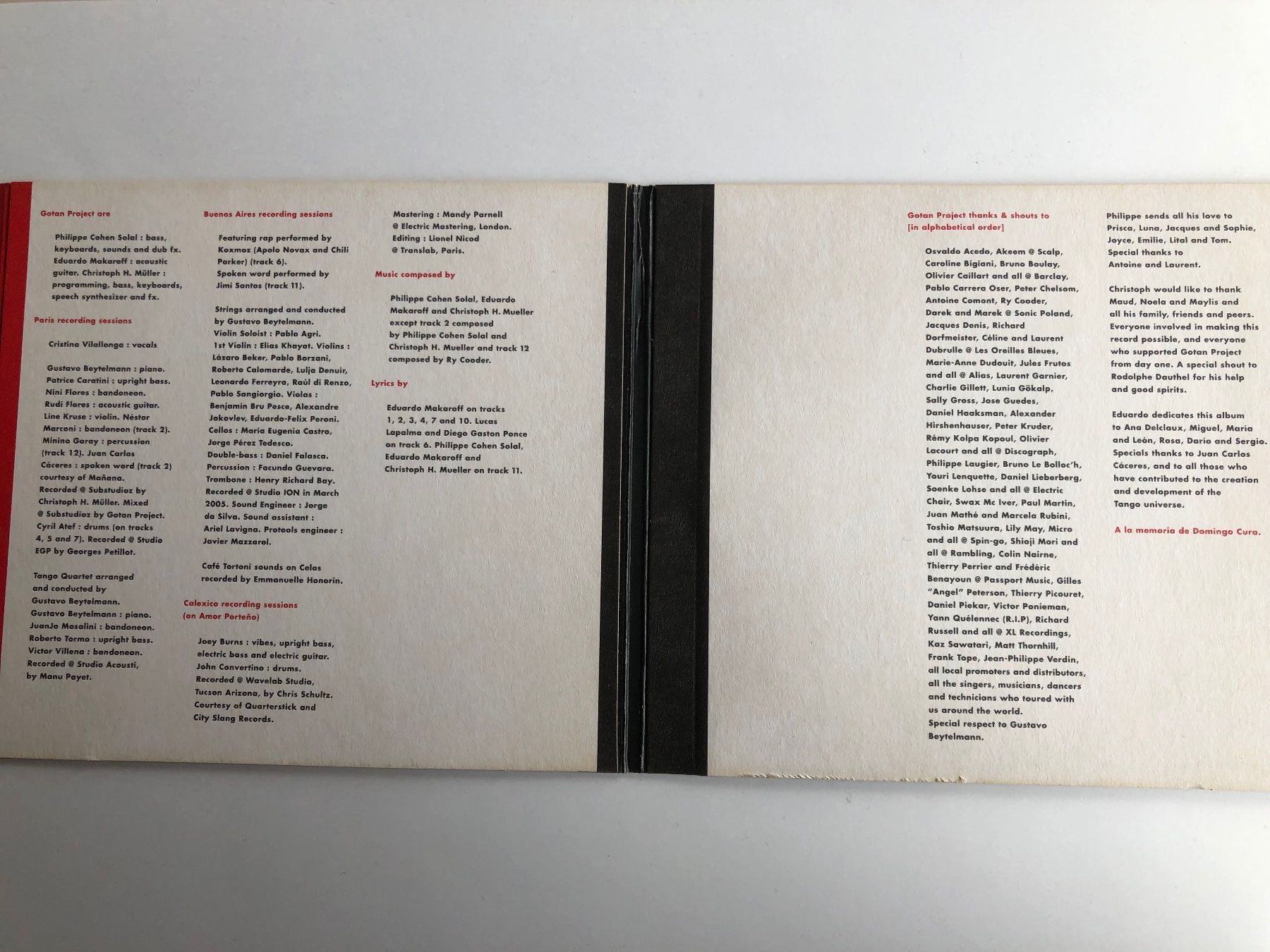 CDs: Gotan Project  Lunático – Gebraucht aus Oberried Brienz von  3