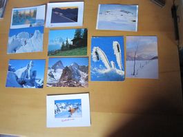 No 10 schöne Postkarten Winterlandschaften AB NUR 75 RP