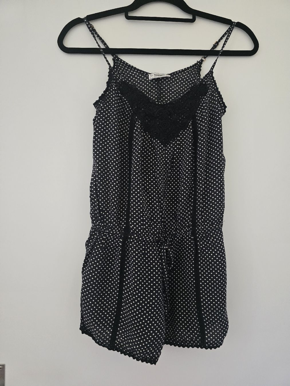 Pull&Bear Jumpsuits: Pull and Bear Playsuit Gr S Schwarz Polka Dots Jumpsuit Spit – Neu (gemäss Beschreibung) aus Tecknau von Leni_SecondLove