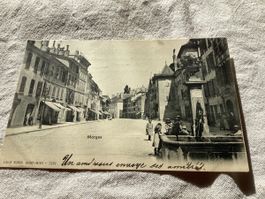 Morges enfants à la fontaine 1901