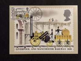 Carte postale Liverpool and Manchester Railway 1830 neuve