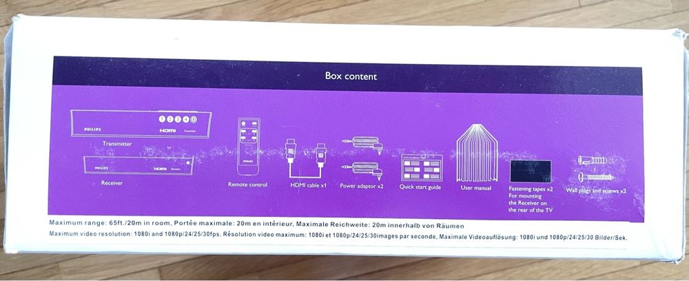 Philips Home Cinema: Philips SWW1800 Wireless HDTV Link – Usato da Tägerwilen venduto da Shaimaa 3