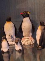 Sammungsauflösung Pinguin - Familie 7 teilig handbemalt