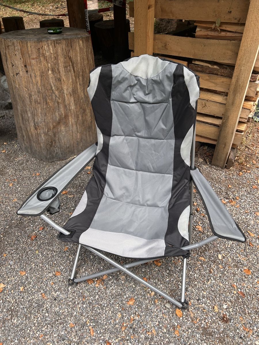 TecTake Sedie: 2x TecTake Campingstuhl grau  – Usato da Gossau ZH venduto da slushy17