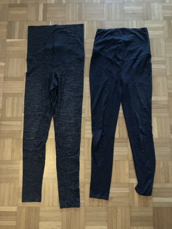 2x Schwangerschaft-Leggings / Umstand-Leggings S