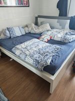 Malm Bettgestell weiss mit Lattenrost Sultan Lovund 180x200