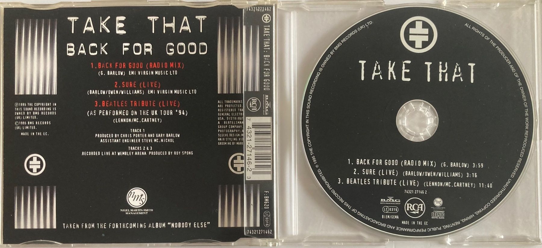 CDs: TAKE THAT - BACK FOR GOOD – D'occasion à Poliez-Pittet par Newtown-Records 1