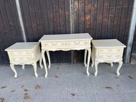Schlafzimmer Möbel Nachttisch Kommode Tisch weiss