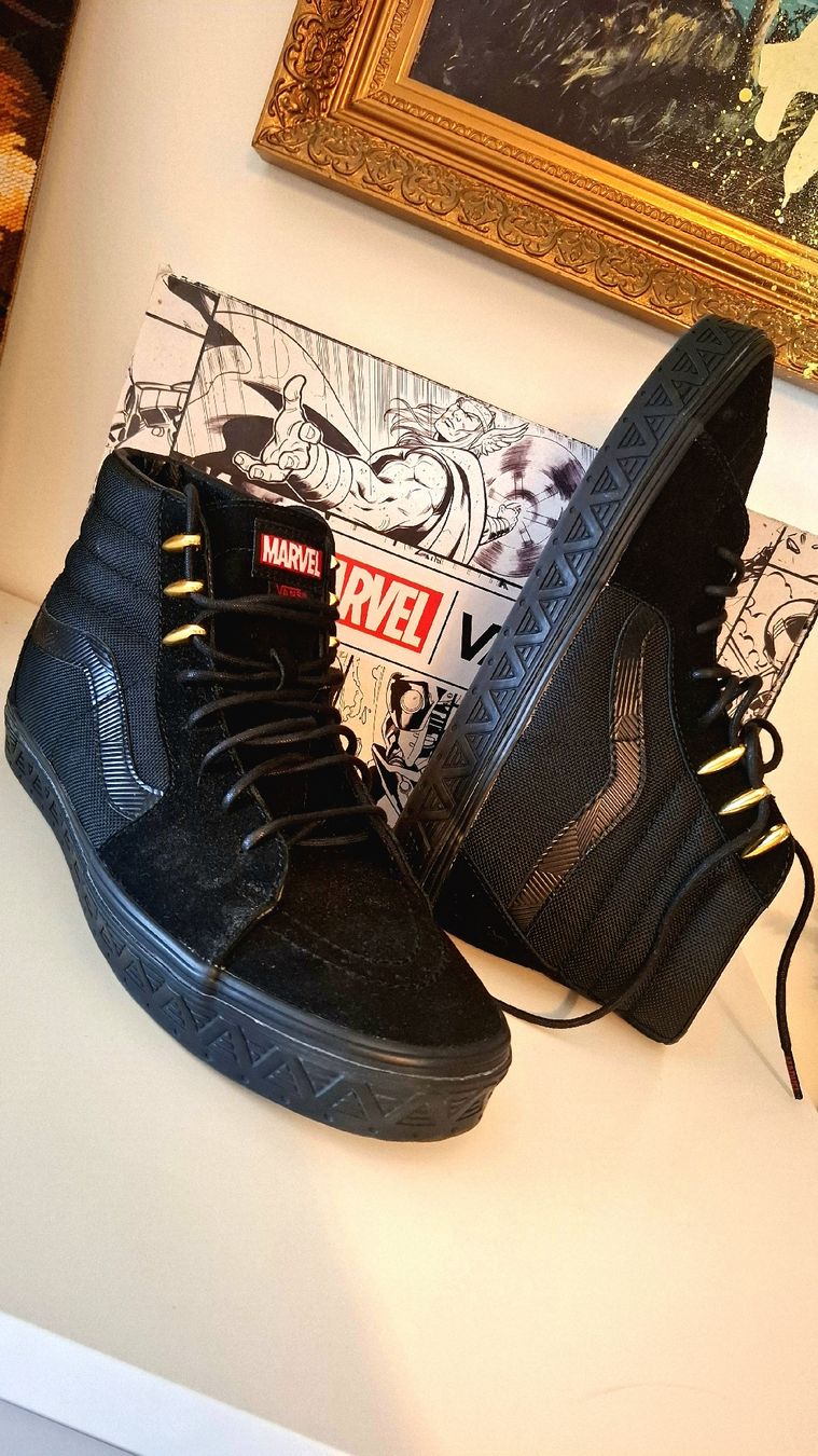 Vans Scarpe da uomo: vans sk8-HI  black panther / Marvel – Nuovo (secondo la descrizione) da Perly venduto da gsc_hwt7 1