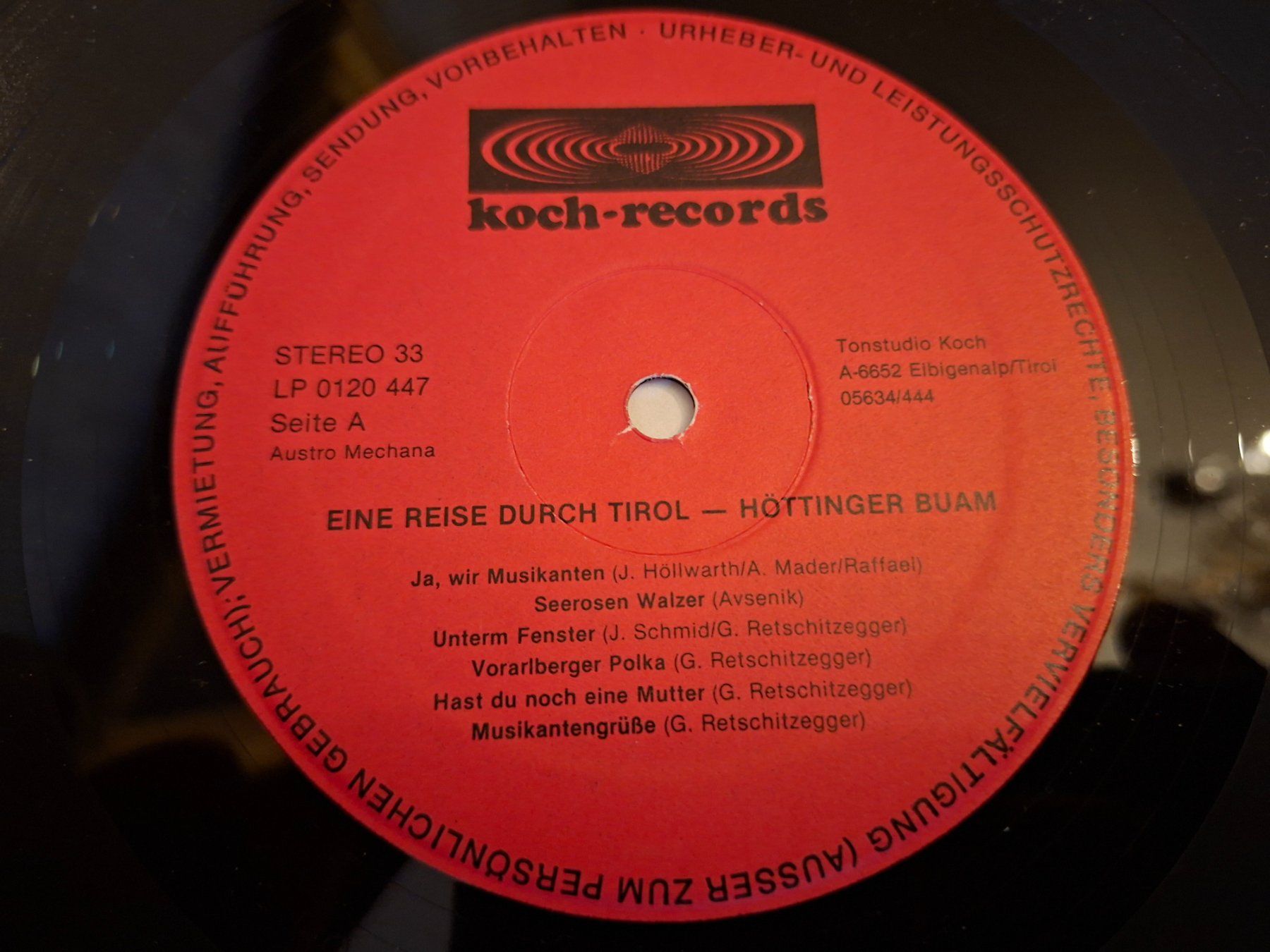Dischi in vinile: Folk LP - Höttinger Buam - Eine Reise durch Tirol – Usato da Bernex venduto da Wannabehasbeen01 4