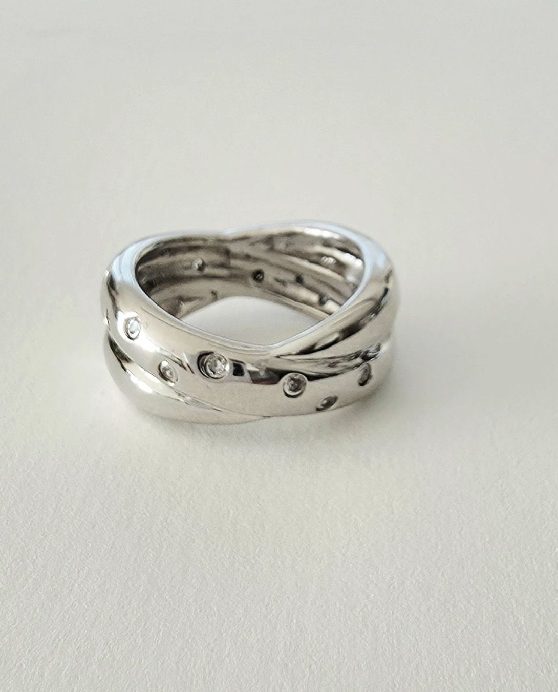 Anelli: Trinity Silberring (925) mit Zirkonia – Nuovo e nell'imballaggio originale da Uetikon am See venduto da Coralreef 3