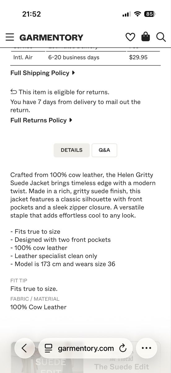 Giacche: NEW Arma cow leather jacket size 36 – Nuovo (secondo la descrizione) da Münchenstein venduto da ArleneLM 7