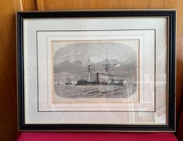 Originalstich aus Zeitung 1865 England