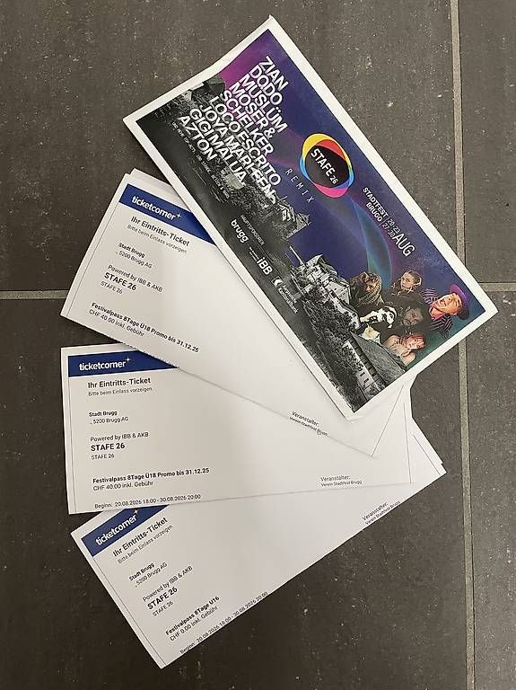Biglietti: Stadtfest Brugg - STAFE 26 – Usato da Umiken venduto da Freundschaft