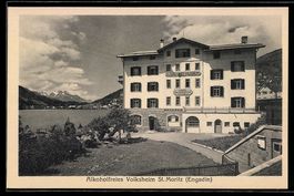 AK St. Moritz /Engadin, Alkoholfreies Volksheim