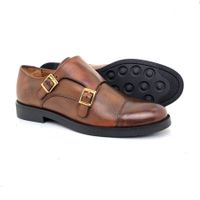 Herbst/Frühling Monk Doppel Straps Leder Herrenschuhe 41