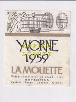 Etikette - Yvorne 1959 "La Mouette" /bd