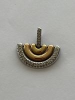 Schmuckanhänger Gelb/Weissgold Diamanten 18 Karat