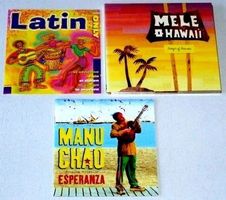 collection 3CD's - Manu Chao, Gabby Pahinui, Pablo Atuesta,