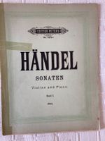 Händel Sonaten für Violine und Klavier