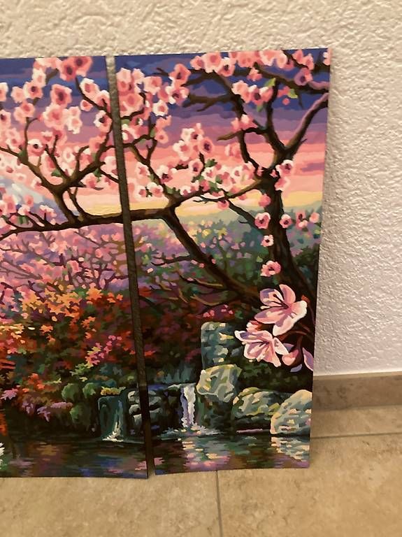 Dipinti: Bild/Gemälde "Kirschblüte in Japan", 3-teilig – Nuovo (secondo la descrizione) da Gelterkinden venduto da froggy80 3
