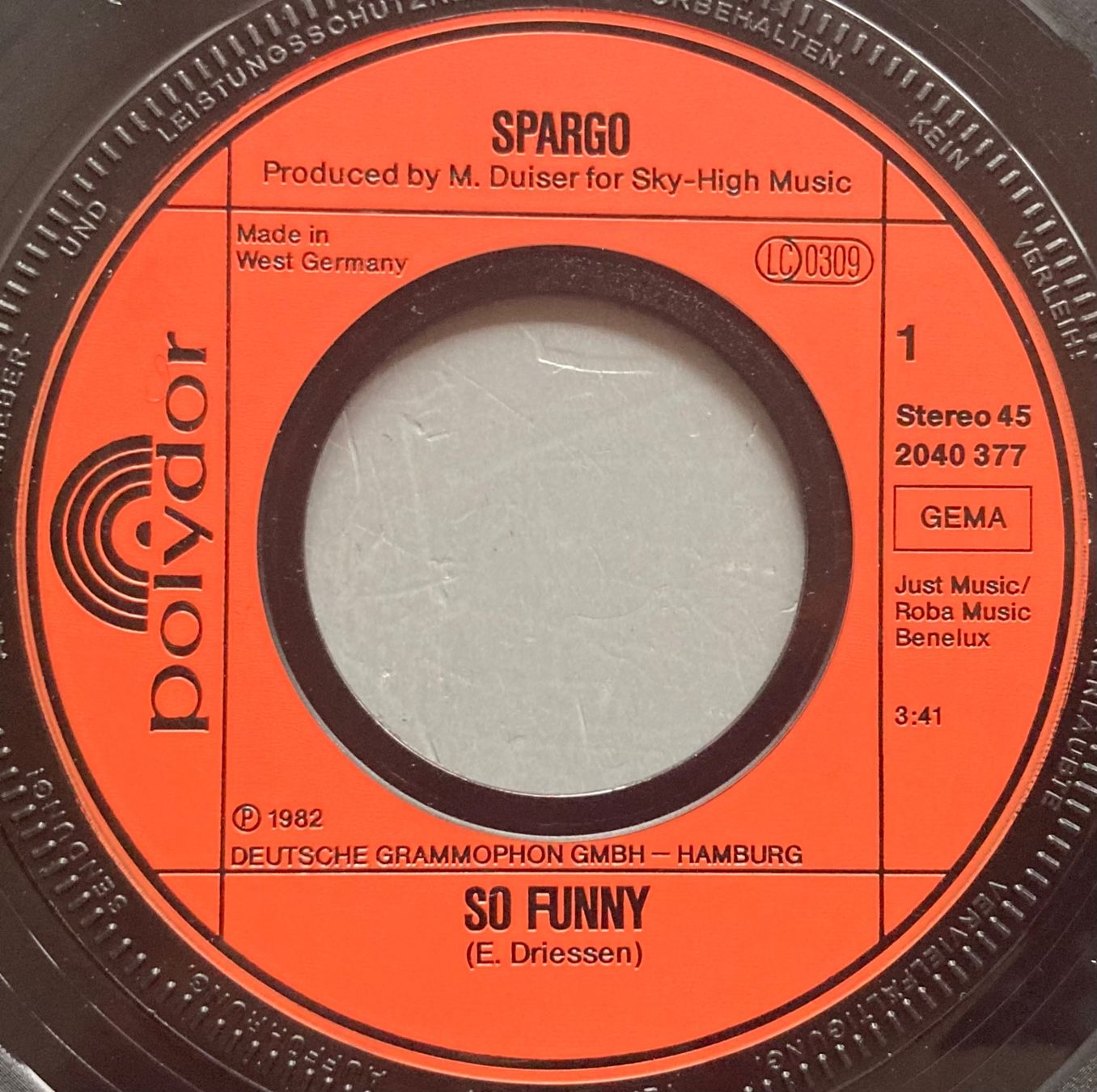 Schallplatten: SPARGO - SO FUNNY – Gebraucht aus Poliez-Pittet von Newtown-Records 2