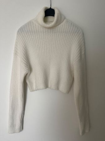 Pull maille femme S douceur+++ cropped Creme parfait Etat