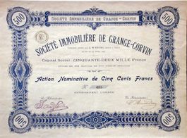 Société Immobilière de Grange-Corvin, Genève - 1904