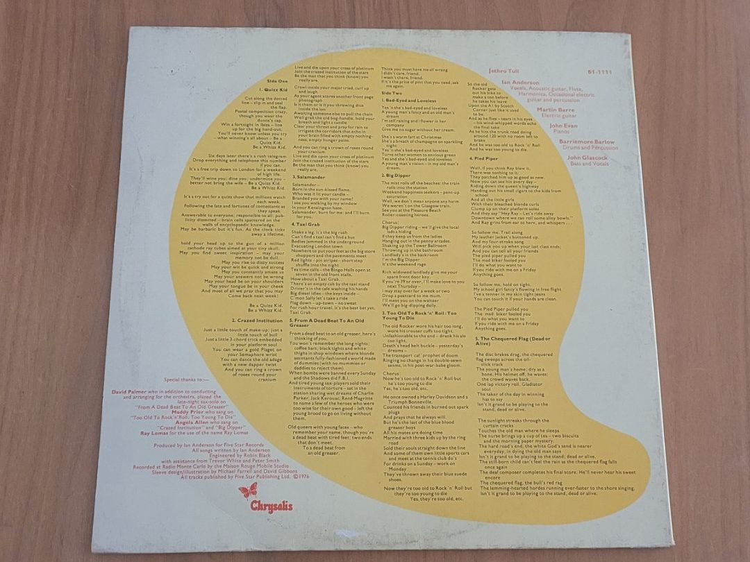 Schallplatten: LP  Jethro Tull – Gebraucht aus Martigny von MZ-67 2