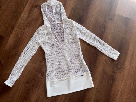 New Banana Moon fishnet hooded top - S