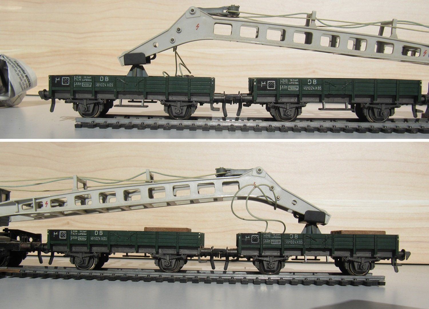 Fleischmann Modellini di ferrovie: Fleischmann Krupp-Ardelt Eisenbahnkran Set – Usato da Gams venduto da Recycleri2 4