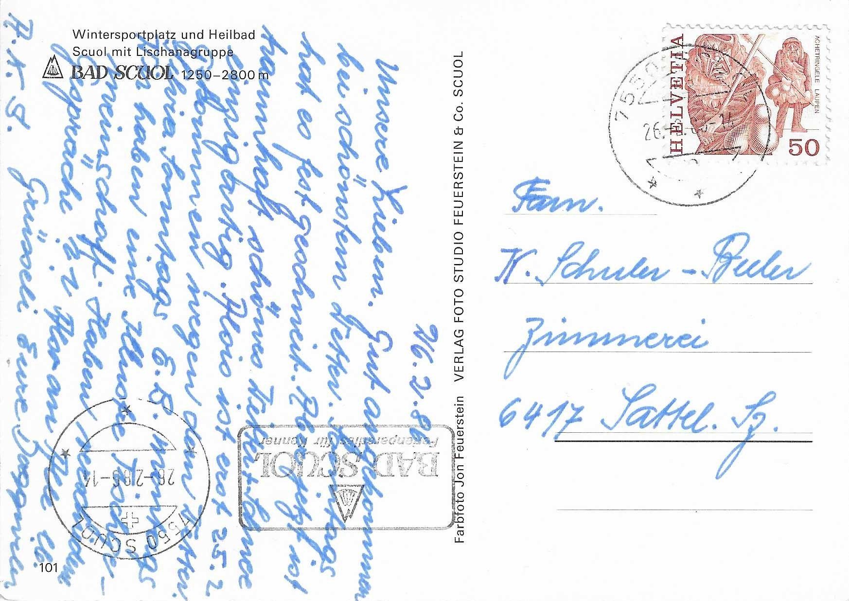 Cartoline postali: Bad Scuol GR – Usato da Rothrist venduto da Stranglehold 1