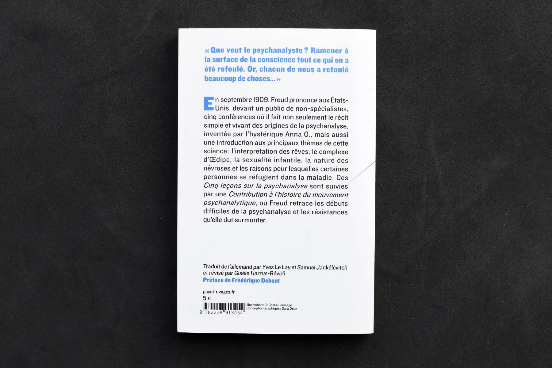 Libri: Freud - Cinq leçons sur la psychanalyse – Usato da Belmont-sur-Yverdon venduto da bichet02 1
