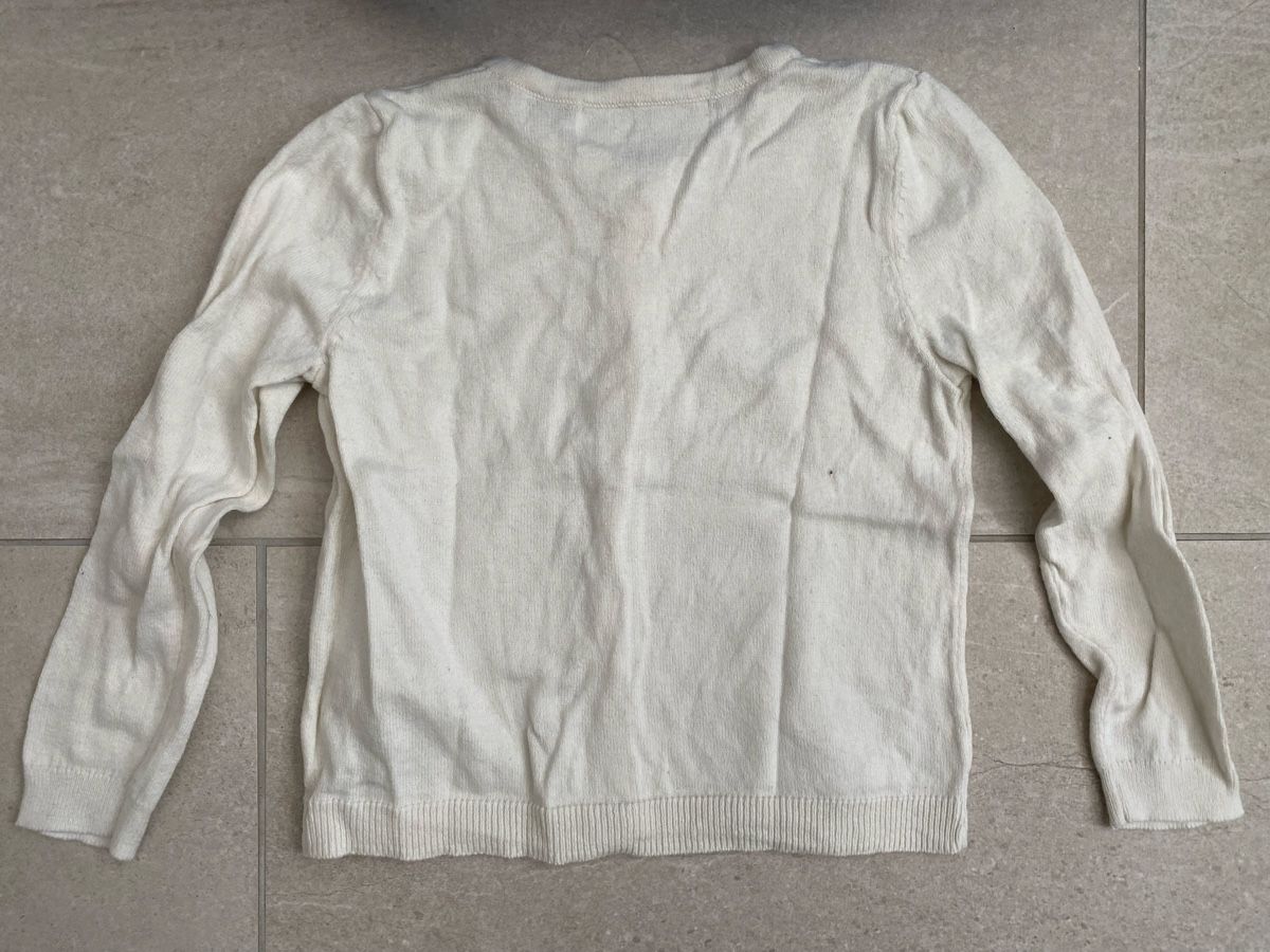 H&M Giacche & Cappotti: H&M Strickjacke Gr. 98/104 weiss Mädchen – Usato da Neerach venduto da ne11a 2