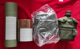 Gamelle, Trinkflasche, Thermobehälter und Militärfeldflasche