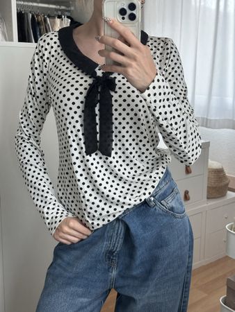 Damen Bluse Kenny S. Polka Dot Grösse 34
