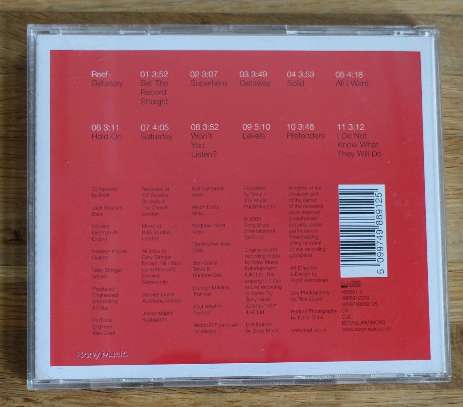 CD: Reef – Getaway - D8 – Usato da Sessa venduto da discoverymedia 1