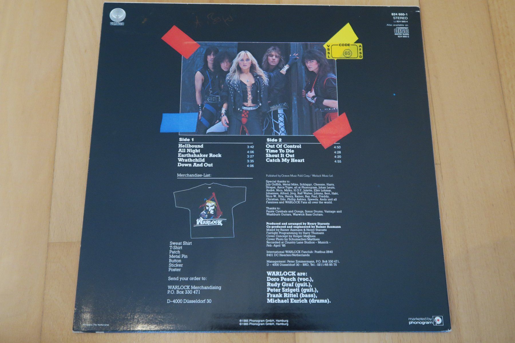 Dischi in vinile: Warlock – Hellbound – Usato da Thun venduto da Karibu70 1