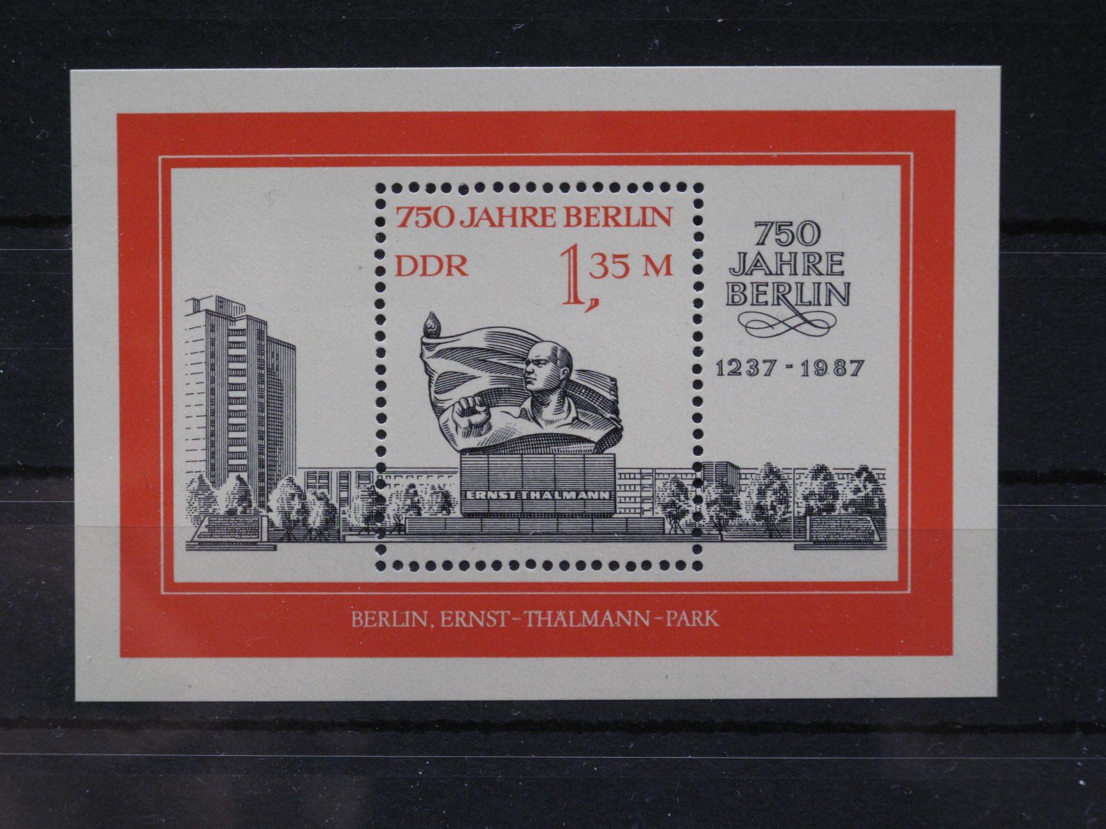 Tutti i francobolli: DDR 1987 Ernst Thälmann  Block 89** – Usato da Wil SG venduto da fva01