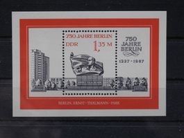 DDR 1987 Ernst Thälmann  Block 89**