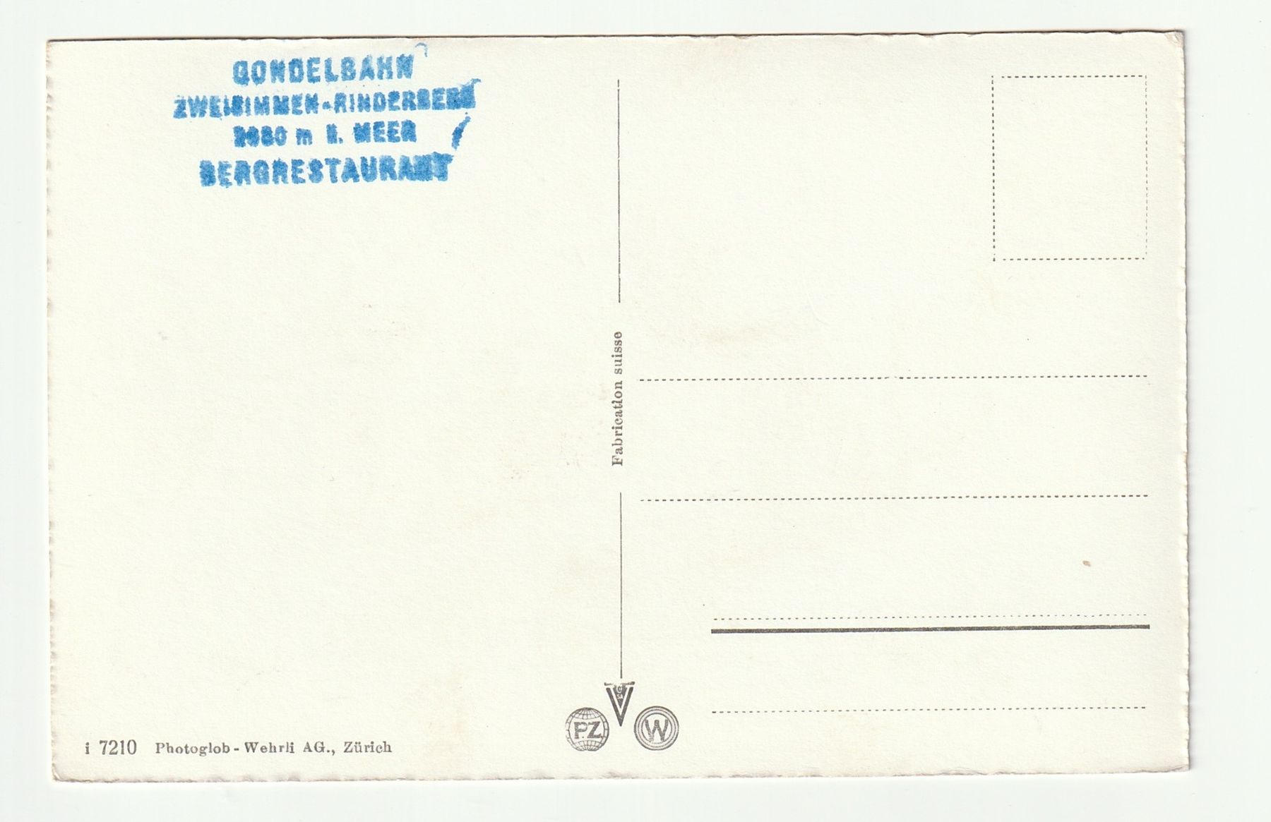 Cartoline postali: Ansichtskarte Gondelbahn Zweisimmen-Rinderberg – Nuovo (secondo la descrizione) da St. Gallen venduto da Ricardo_Deals 1