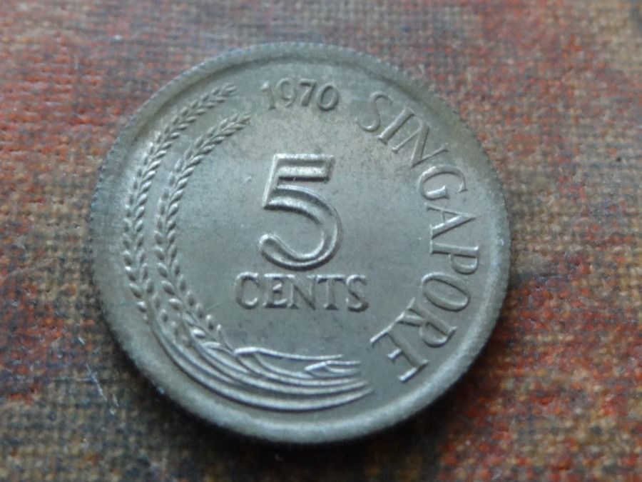 Tutti le monete: SINGAPOUR  5  Cents  1970 – Usato da Romanel-sur-Lausanne venduto da Swift13 1