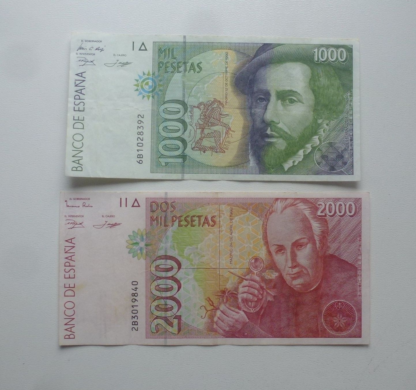 Banknoten: Lot ++ 4 Banknoten aus Spanien – Gebraucht aus Walkringen von Casablanca777 2