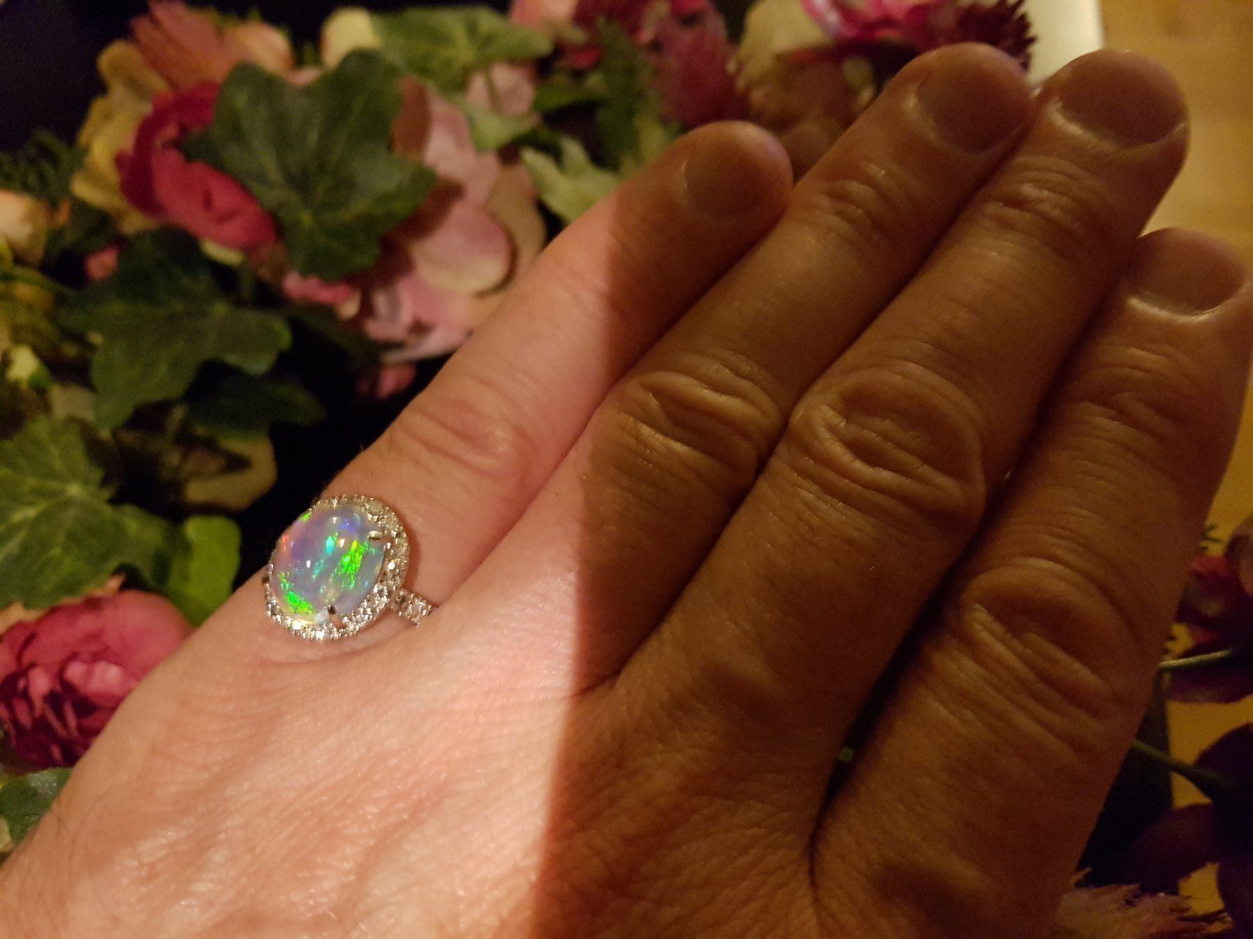 Anelli: Feenring mit Opal aus Platinum Fabrikneu – Nuovo e nell'imballaggio originale da KLOTEN venduto da Luxurious-Shop 3