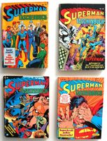 4 Superman-Taschenbücher ca. 1980 bis 1985